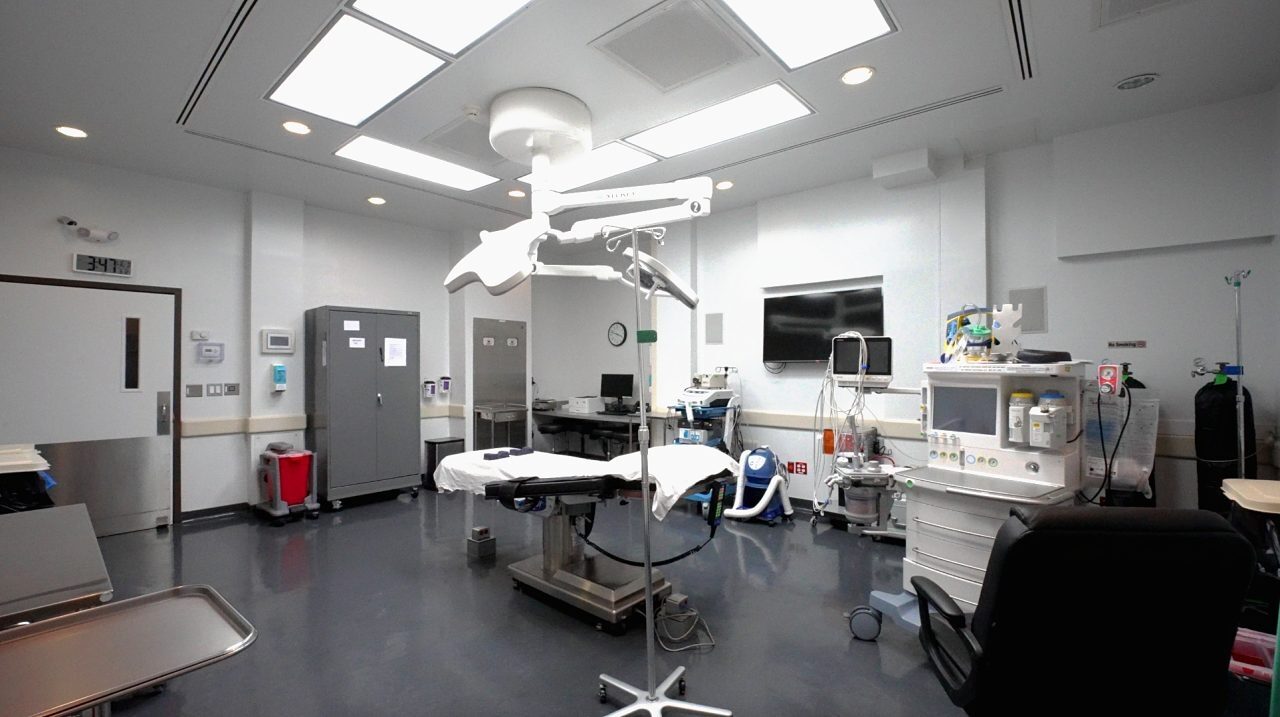 Fully equipped operating suite at The Center for Outpatient Surgery